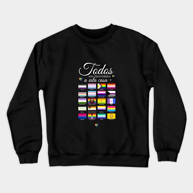 Todo el mundo es bienvenido a esta casa. Crewneck Sweatshirt by YooY Studio